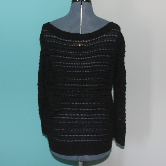 Loft Knit Long Sleeve Top Black - Picture 3 of 3